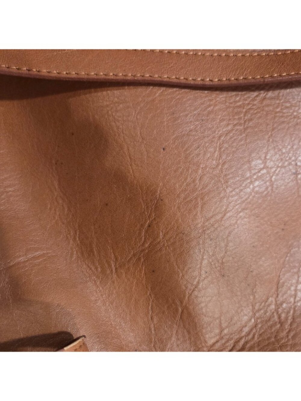 VELEZ Leather Backpack Bird Fabric Interior Brown - Picture 5 of 16